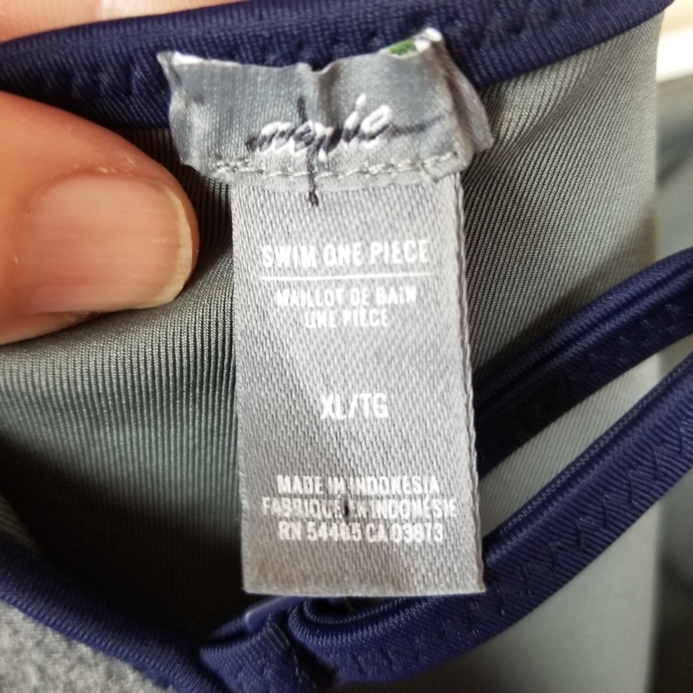 NWOT Aerie Gray One Piece Swimsuit size XL - Picture 6 of 8